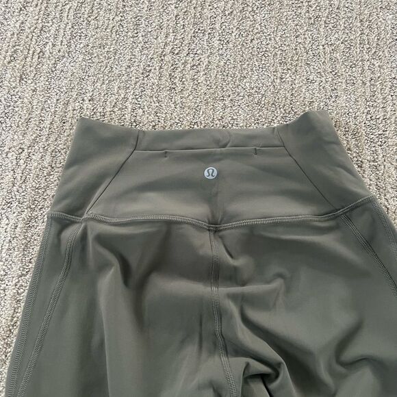 Lululemon Green Mesh Patterned 27” Wunder Under Leggings - Picture 7 of 8